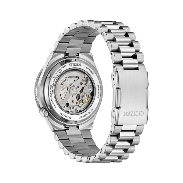 Citizen with 40X40 MM Blue Round Dial Stainless Steel Watch Band; NJ0230-59L Tsuosa Shore
