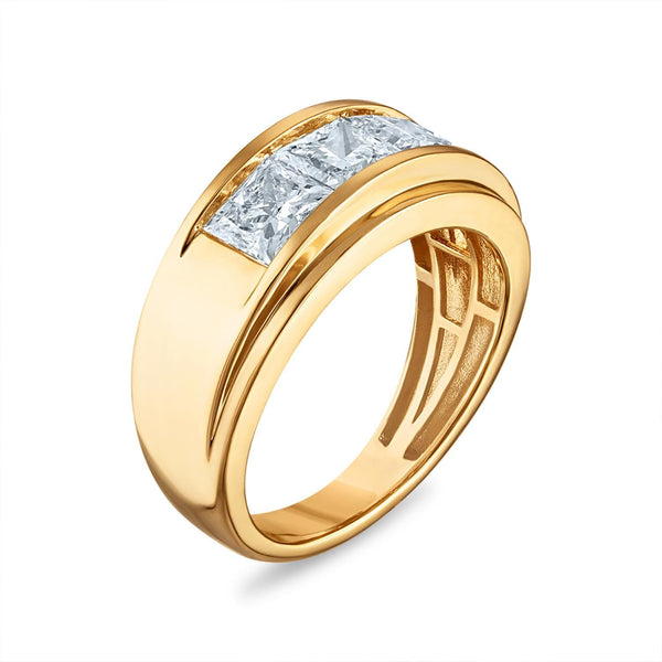 Signature EcoLove 3 CTW Lab Grown Diamond Wedding Ring in 14KT Yellow Gold