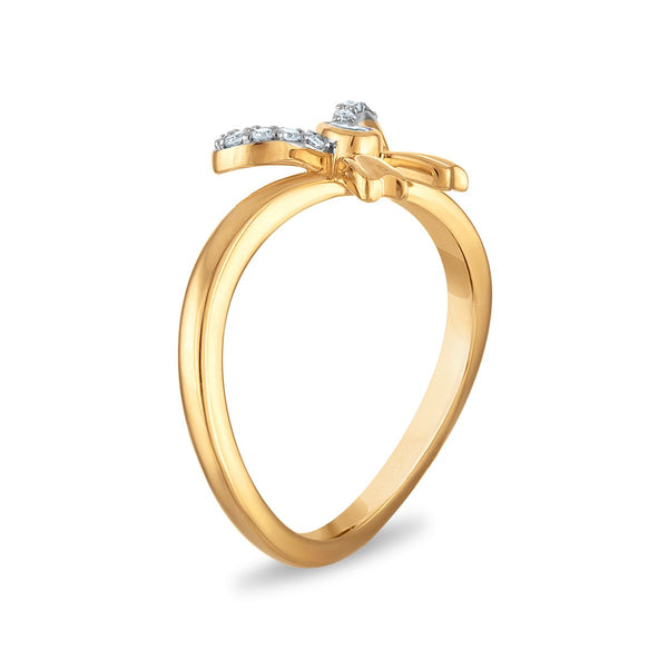 EcoLove 1/7 CTW Lab Grown Diamond Fashion Ring in 18KT Gold Vermeil