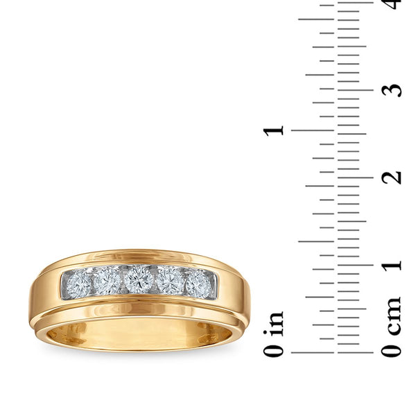 EcoLove 1/2 CTW Lab Grown Diamond Wedding Ring in 10KT Yellow Gold