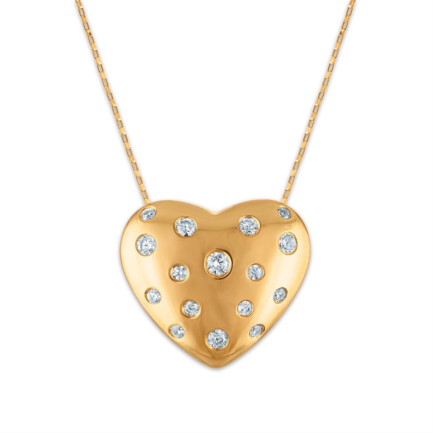 EcoLove 1/3 CTW Lab Grown Diamond 18-inch Pendant in Yellow Gold Plated Sterling Silver