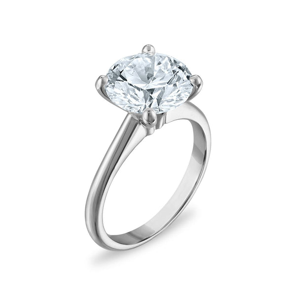 Signature Certificate 8X EcoLove 4 CTW Lab Grown Diamond Solitaire Engagement Ring in 14KT White Gold