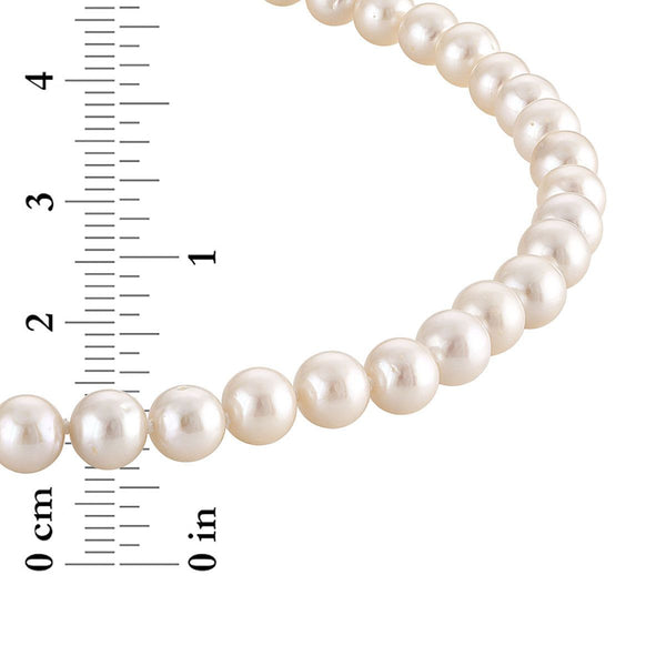 6MM Pearl Strand 18-inch Necklace in 14KT Yellow Gold