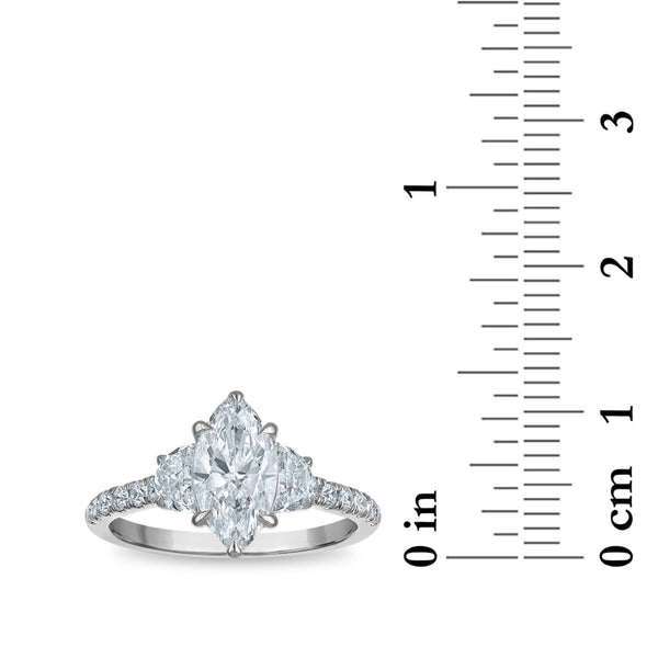 Signature EcoLove 1 CTW Lab Grown Diamond Anniversary Ring in 14KT White Gold