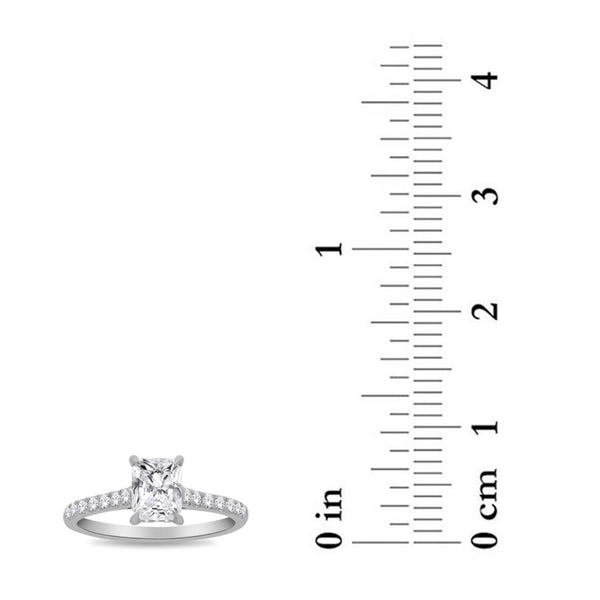 EcoLove 1-1/4 CTW Lab Grown Diamond Engagement Ring in 10KT White Gold