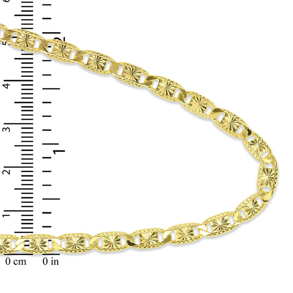 18KT Yellow Gold Plated Sterling Silver 20-inch Valentino Chain
