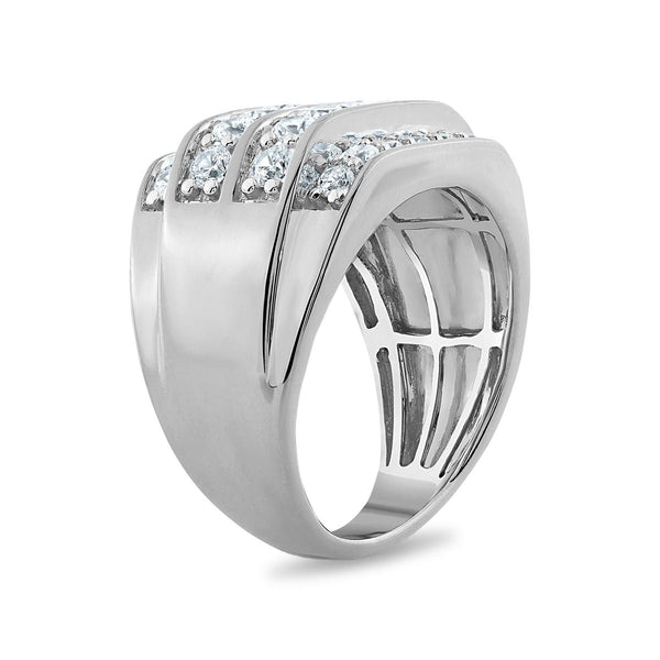 EcoLove 2 CTW Lab Grown Diamond Fashion Ring in Sterling Silver