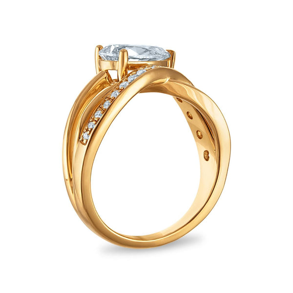 Signature EcoLove 2 CTW Lab Grown Diamond Fashion Ring in 14KT Yellow Gold