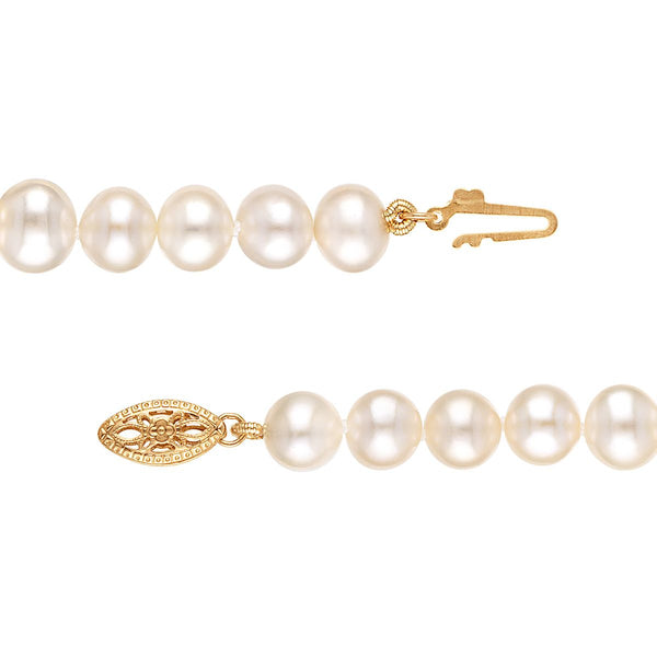 6MM Pearl 7.5-inch Bracelet in 14KT Yellow Gold