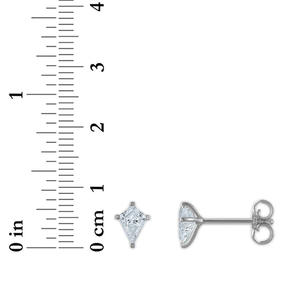 EcoLove 1/2 CTW Diamond Stud Earrings in 10KT White Gold