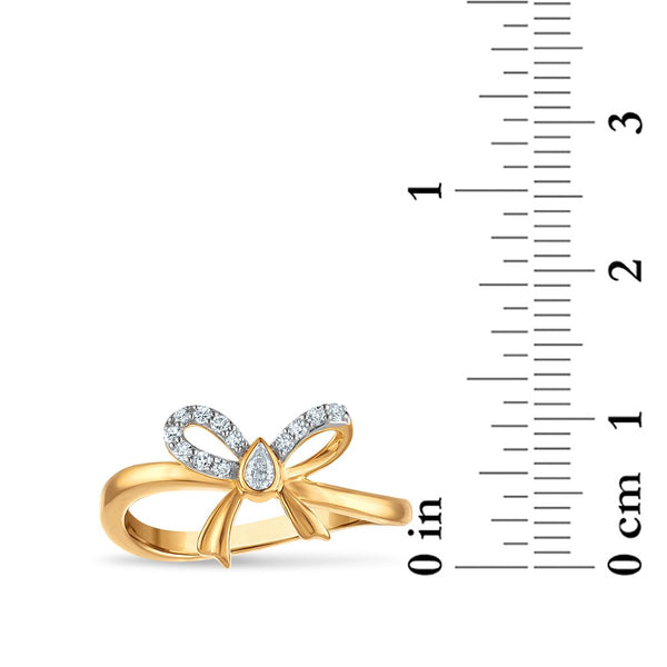 EcoLove 1/7 CTW Lab Grown Diamond Fashion Ring in 18KT Gold Vermeil