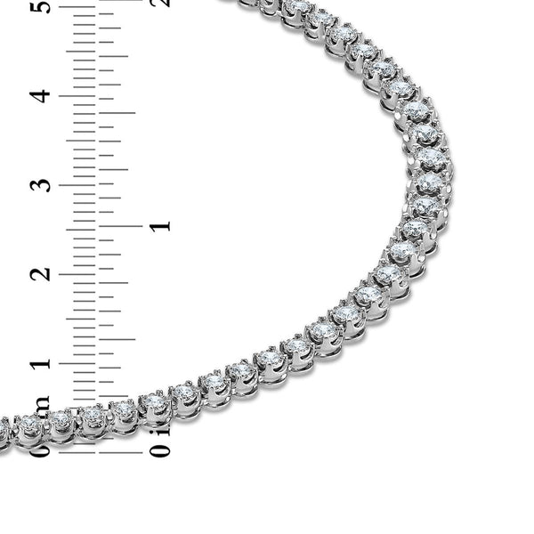 EcoLove 3 CTW Lab Grown Diamond 17-inch Tennis Necklace in Sterling Silver