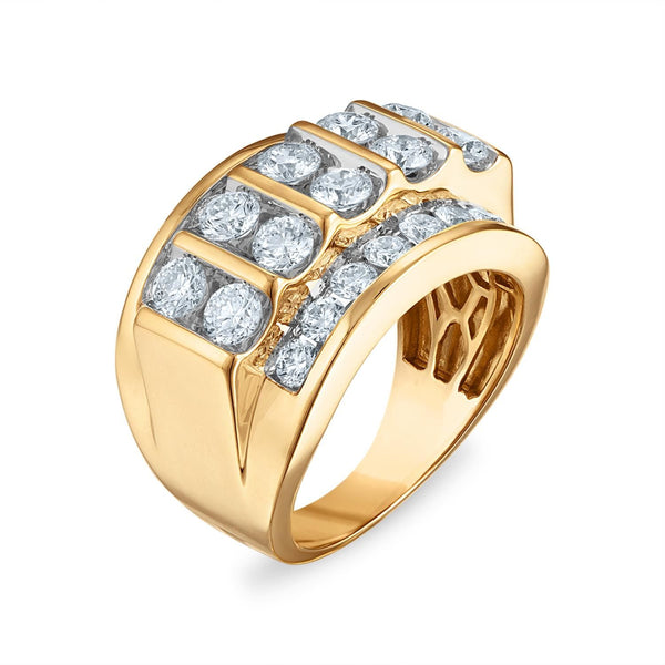 EcoLove 3 CTW Lab Grown Diamond Wedding Ring in 10KT Yellow Gold