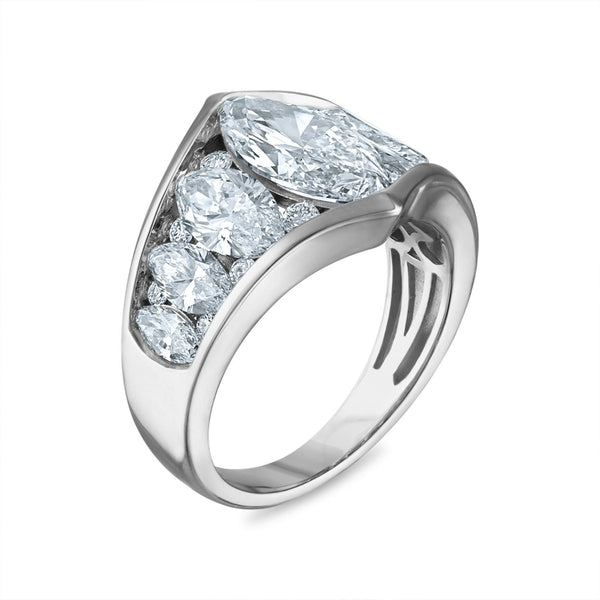 Signature EcoLove 4-1/2 CTW Lab Grown Diamond Fashion Ring in 14KT White Gold