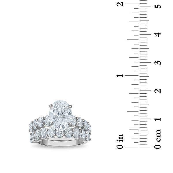 Signature EcoLove Diamond Dreams 5-1/6 CTW Lab Grown Diamond Bridal Set in 14KT White Gold