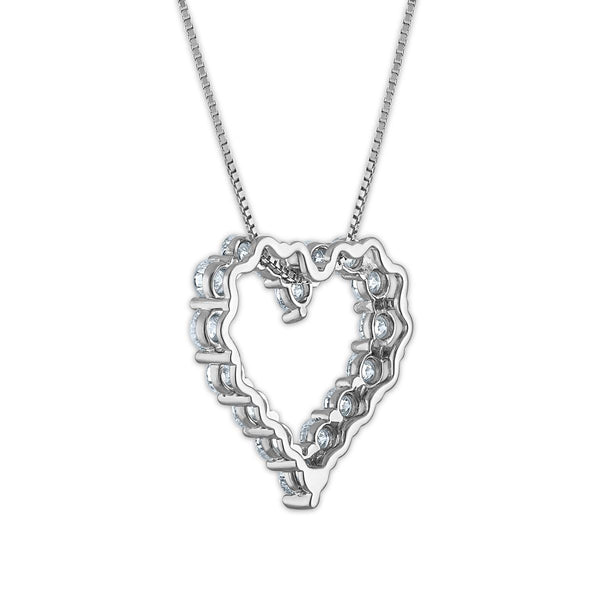 EcoLove 2 CTW Lab Grown Diamond 18-inch Pendant in Sterling Silver