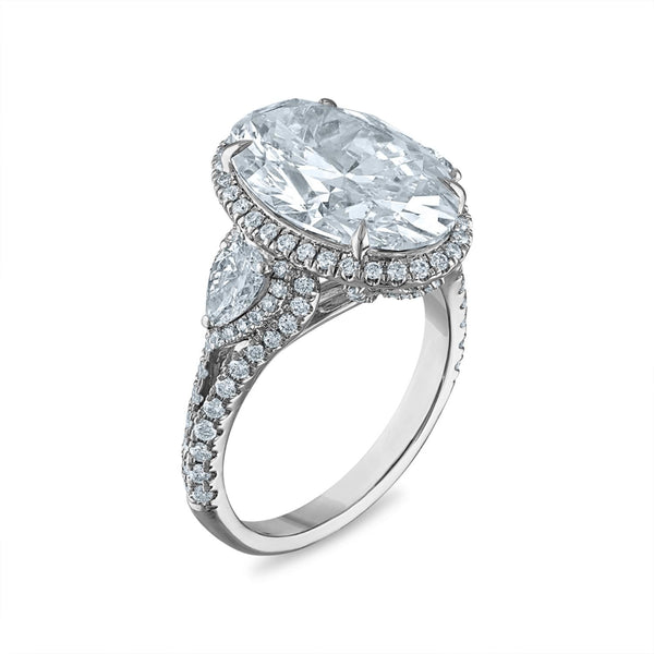 Signature EcoLove Diamond Dreams 7-1/4 CTW Lab Grown Diamond Halo Engagement Ring in 14KT White Gold