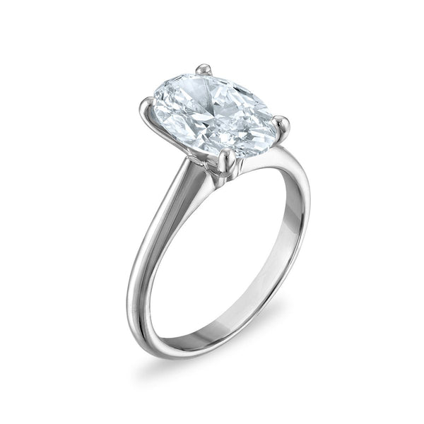 Signature Certificate 8X EcoLove 3 CTW Lab Grown Diamond Solitaire Engagement Ring in 14KT White Gold