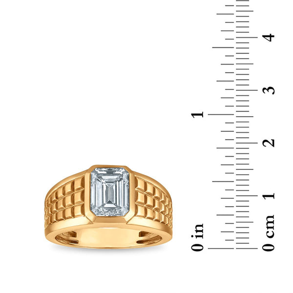Signature EcoLove 3 CTW Lab Grown Diamond Solitaire Ring in 14KT Yellow Gold