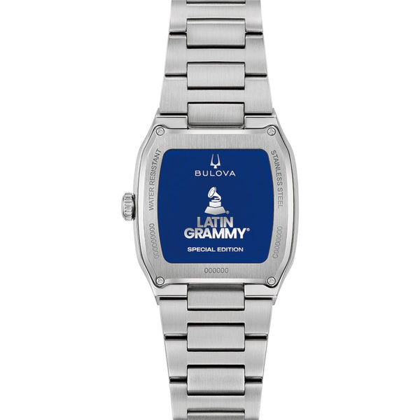 Bulova with 35X35 MM Silvertone Round Dial Stainless Steel Watch Band; 96A336 Millennia