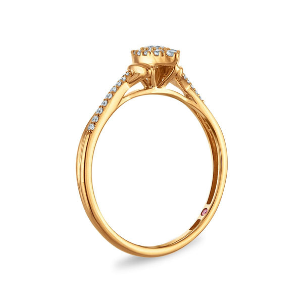 LoveSong EcoLove 1/4 CTW Lab Grown Diamond Promise Ring in 10KT Yellow Gold