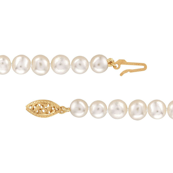 5MM Pearl Strand 18-inch Necklace in 14KT Yellow Gold