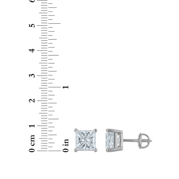 EcoLove 5 CTW Diamond Stud Earrings in 10KT White Gold