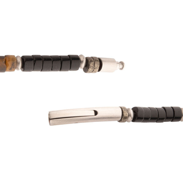 Inox Pyro Sentinel Heishi Bead Bracelet