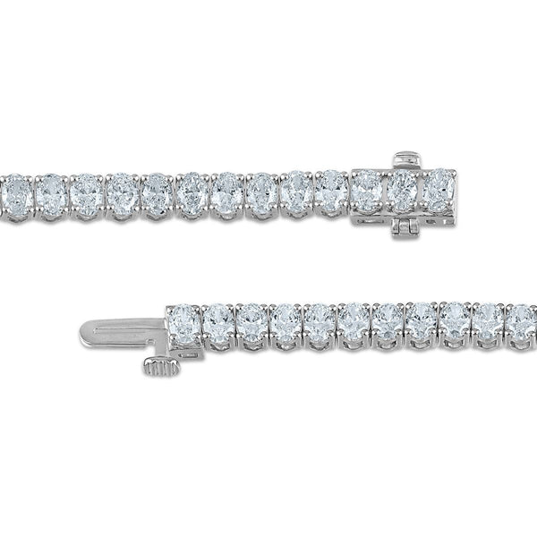Signature EcoLove 6 CTW Lab Grown Diamond 7-inch Tennis Bracelet in 14KT White Gold