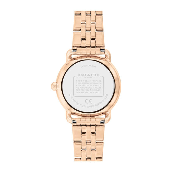 Coach Eliot 28MM Pink Dial Rosetone Watch. 14504444