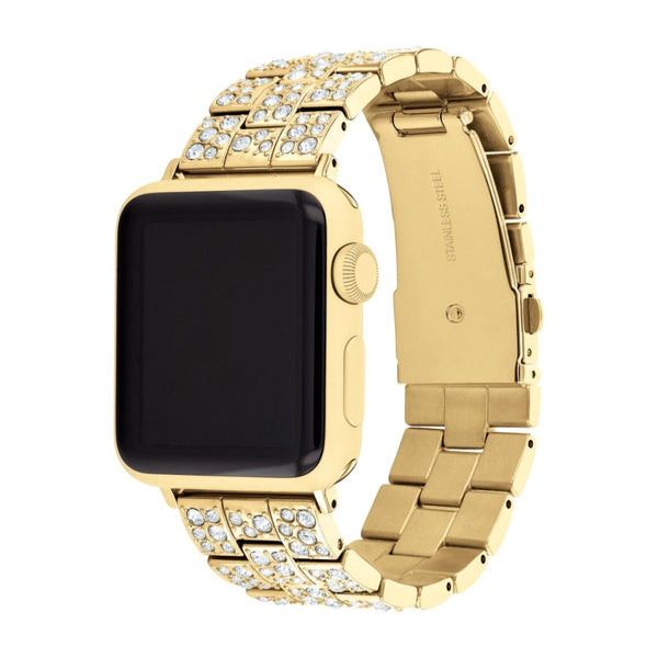 Coach Stainless Steel and Crystal Apple Watch Strap Only. Fits 38MM/40MM/41MM. 14700258