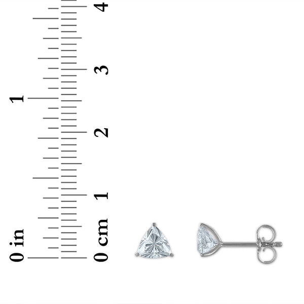 EcoLove 1 CTW Diamond Stud Earrings in 10KT White Gold