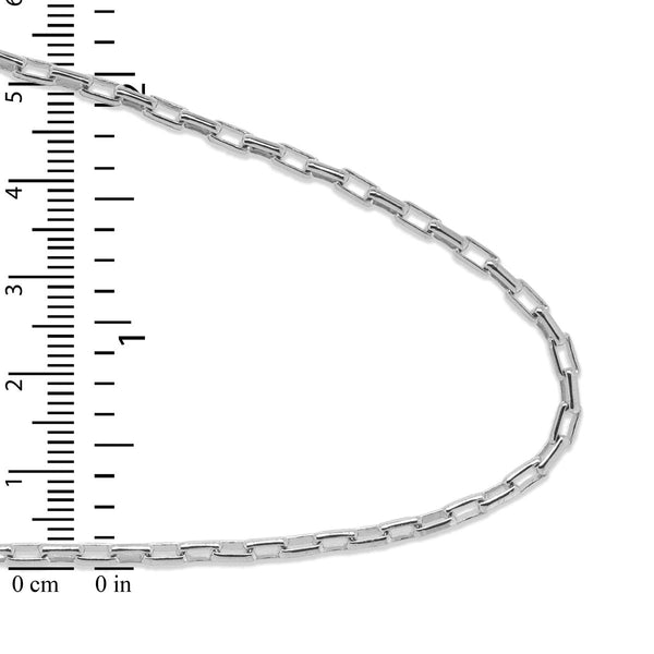 Sterling Silver 20-inch 2.5MM Box Open Chain