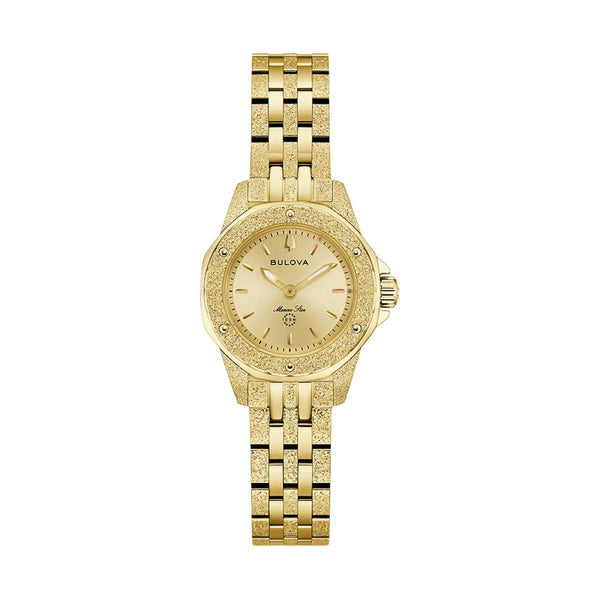 Bulova Marc Anthony with 25X25 MM Champagne Round Dial Stainless Steel Watch Band; 97L192 Series A