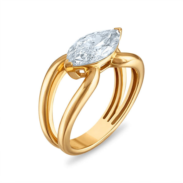 Signature EcoLove 2 CTW Lab Grown Diamond Fashion Ring in 14KT Yellow Gold