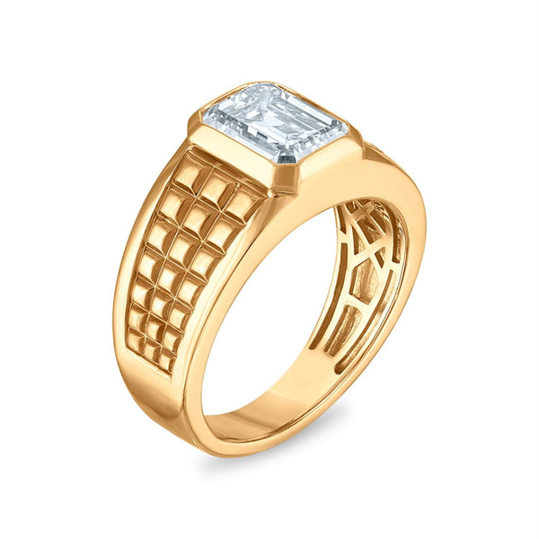 Signature EcoLove 3 CTW Lab Grown Diamond Solitaire Ring in 14KT Yellow Gold