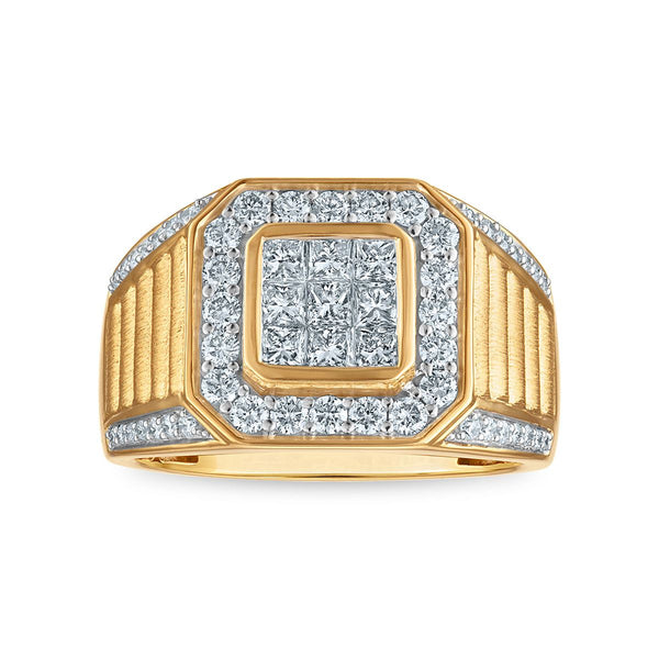 Signature EcoLove 1-1/2 CTW Lab Grown Diamond Fashion Ring in 14KT Yellow Gold
