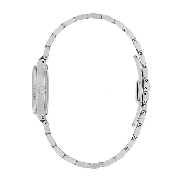 Bulova with 25X25 MM Red Round Dial Stainless Steel Watch Band; 96L354 Super Seville Mini