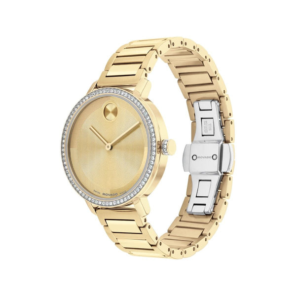 Movado BOLD Evolution 2.0 Crystal Bezel Goldtone. 3601225