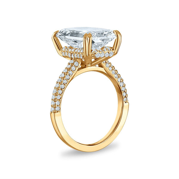 Signature EcoLove Diamond Dreams 8-3/4 CTW Lab Grown Diamond Radiant Engagement Ring in 14KT Yellow Gold