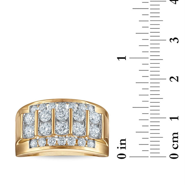 EcoLove 1-1/2 CTW Lab Grown Diamond Wedding Ring in 10KT Yellow Gold