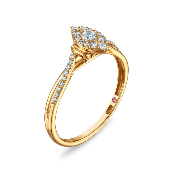 LoveSong EcoLove 1/4 CTW Lab Grown Diamond Promise Ring in 10KT Yellow Gold