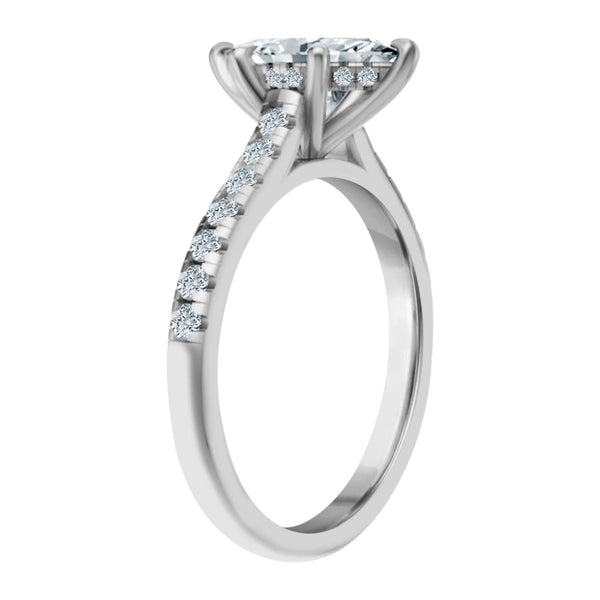 EcoLove 1-1/4 CTW Lab Grown Diamond Marquise Engagement Ring in 10KT White Gold