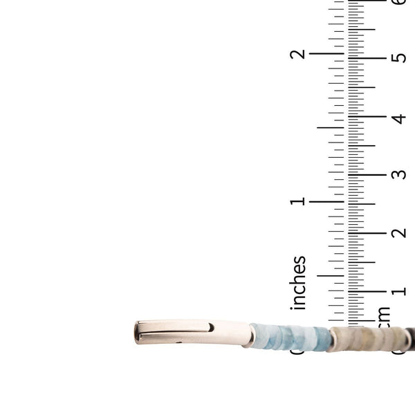 Inox Tundra Heishi Bead Bracelet