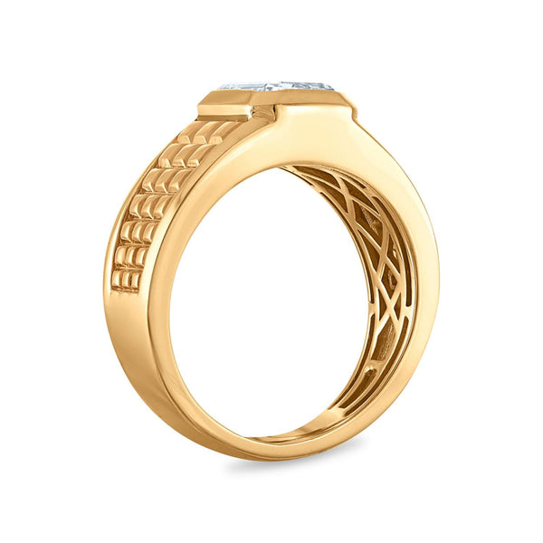 Signature EcoLove 3 CTW Lab Grown Diamond Solitaire Ring in 14KT Yellow Gold
