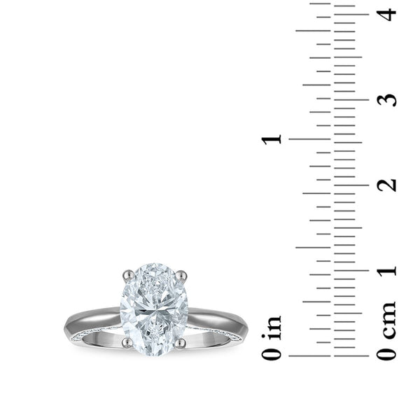 Signature EcoLove 3 CTW Lab Grown Diamond Solitaire  Ring in Platinum