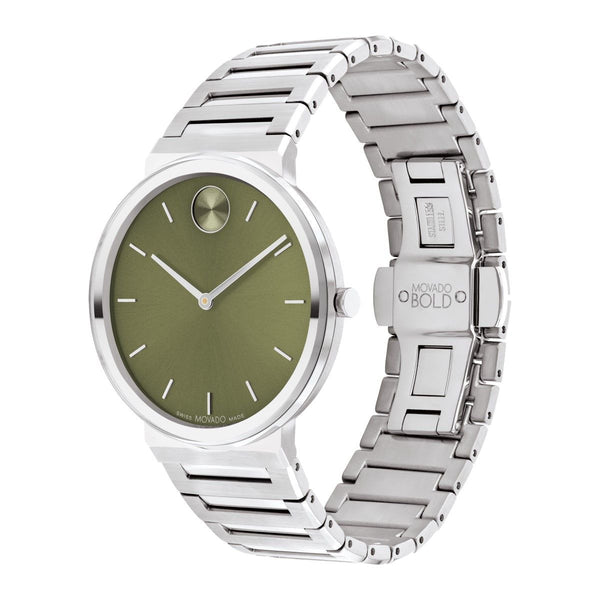 Movado BOLD Horizon Olive Green Dial. 3601074