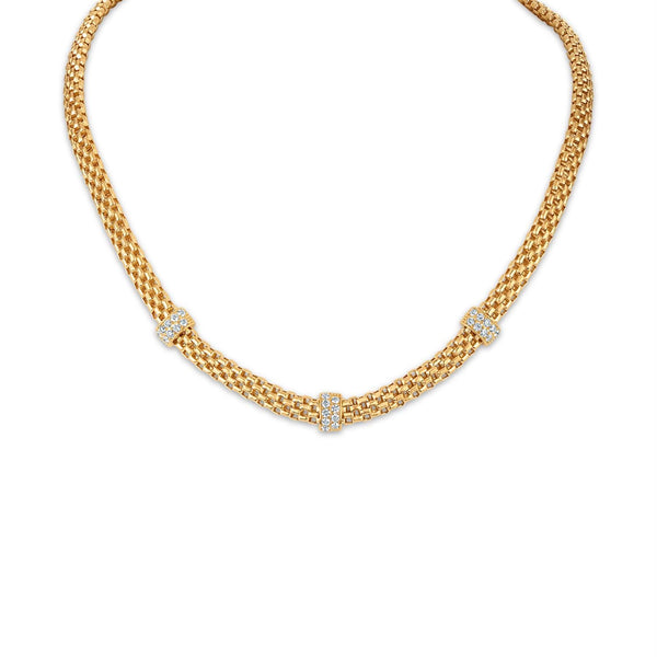 EcoLove 3/4 CTW Lab Grown Diamond 18-inch Necklace in 18KT Yellow Gold Plated Sterling Silver