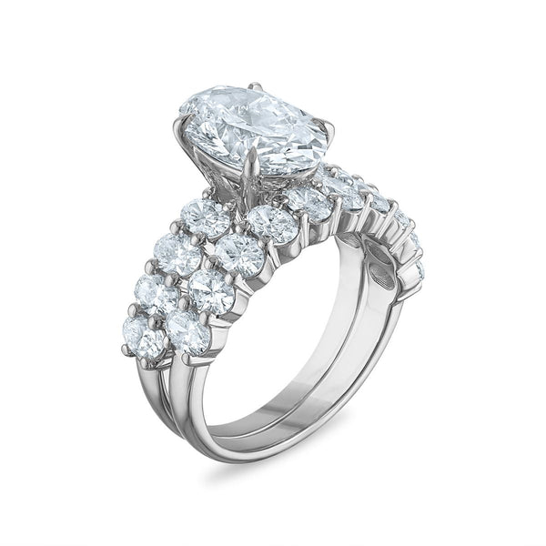 Signature EcoLove Diamond Dreams 5-1/6 CTW Lab Grown Diamond Bridal Set in 14KT White Gold