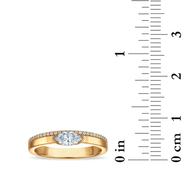 LoveSong EcoLove 1/2 CTW Lab Grown Diamond Fashion Ring in 18KT Gold Vermeil